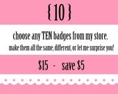 10 buttons - only 15 dollars (details in listing)
