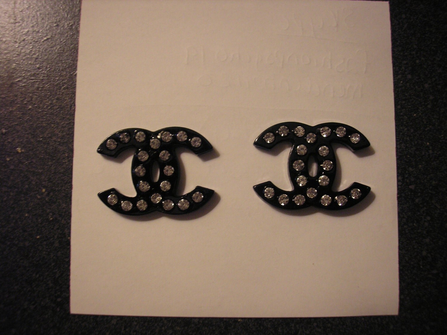 Chanel Rhinestone Earrings