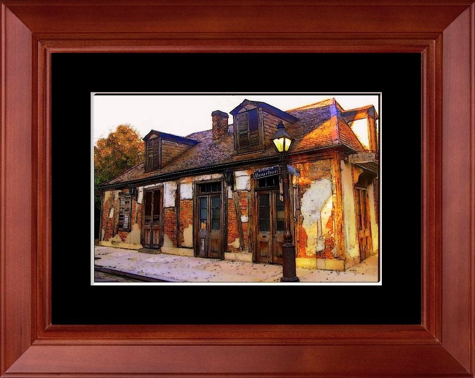 French Quarter Architecture, Lafitte Blacksmith Shop, Art New Orleans Fine Art Print, 4x6 Fine Art