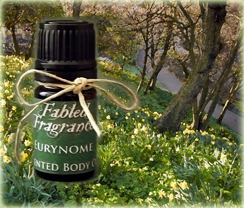 Eurynome Perfume Oil: 5mL Amber Bottle of Forest Meadow Artisan Fragrance