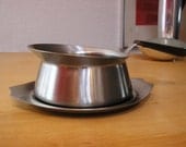 Alessi International Stainless bowl with underplate