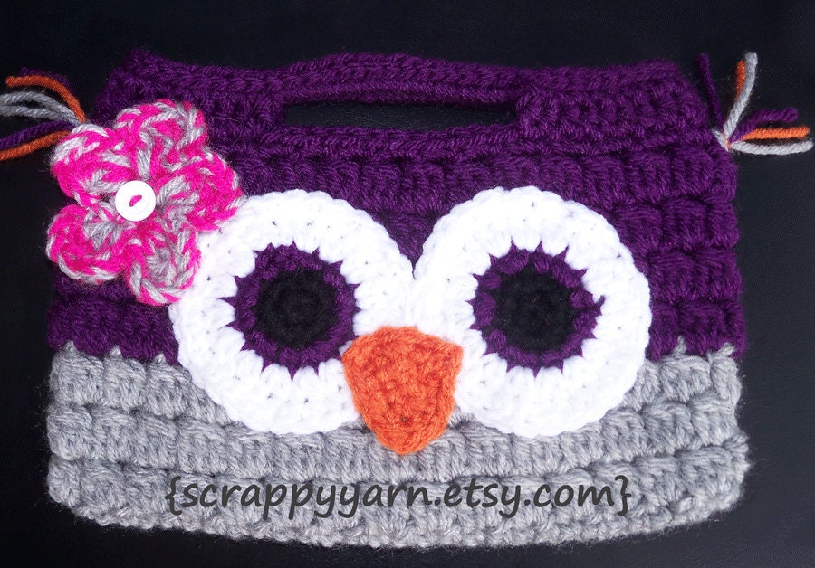 Crochet Owl Purse