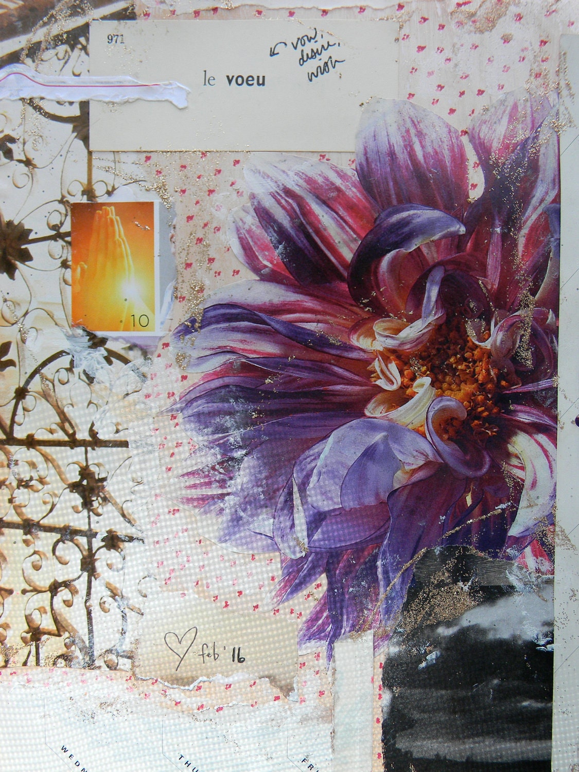 giclee // print // art // homemade // "love journal" // visual journaling