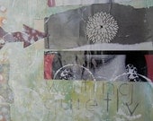 art // print // giclee // collage // "waiting quietly"