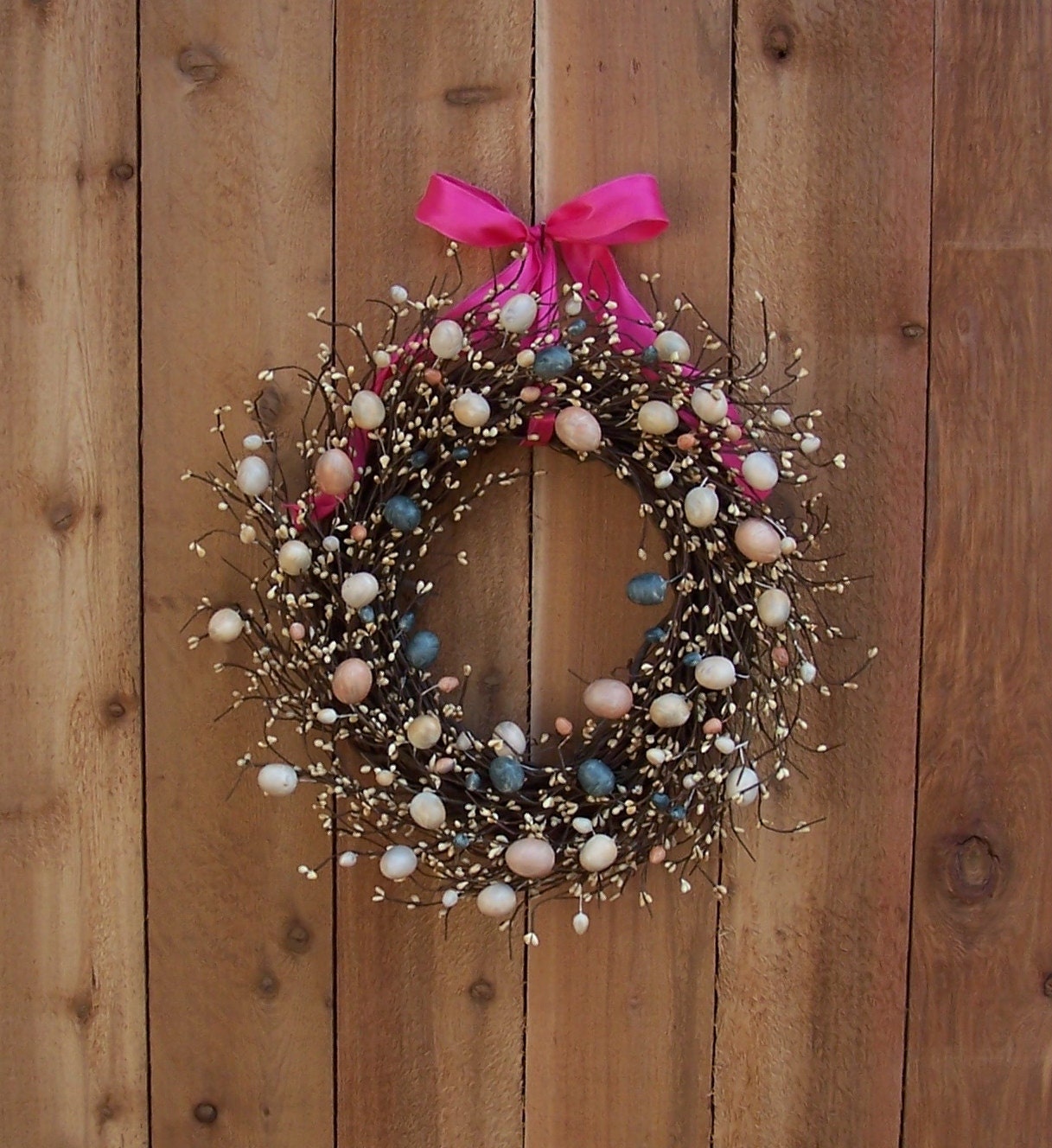 SCENTED Easter Wreath - Spring Wreath - Wreath - Easter Egg Wreath - Front Door Wreath - Door Wreath - Primitive Wreath - Rustic Wreath