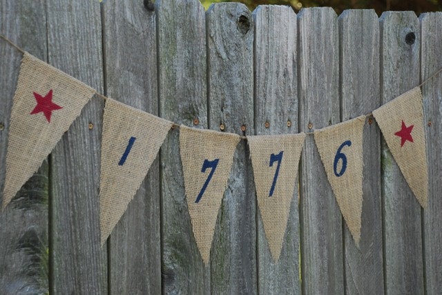 Burlap Banner- Patriotic
