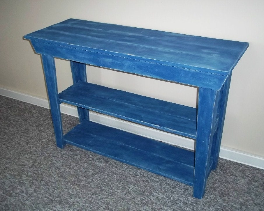 Table Shabby Rustic Chic  Furniture , Table,T V Table, Foyer Table, Sofa Table, Plant Stand, Shabby Table , Wood,