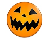 Halloween Pumpkin Pinback Button - 3 inch