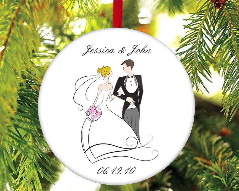 Newlywed Christmas Ornament - Just Married