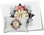 Paris Clock - Digital Collage Sheet Download - Set No.363