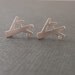 Tiny Tree White Gold Earring-SILVER POST-cute,lovely gift idea