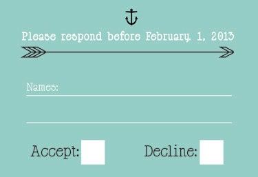 RSVP - Anchor Blue