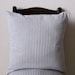 Decorative 18 X 18 Pillow Cover Blue Stripe Ticking Nautical Cotton Slip Cover Set of 2
