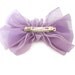 Vintage Hair Bow - Big 80s Hair Bow in Purple Lavender