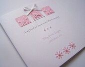 Luxury Hand-Made & Personalised Christening, Baptism, Naming Day, Congratulations Card