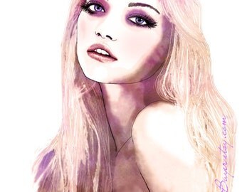 Late Afternoon - Watercolor Fashion Illustration Fine Art Print