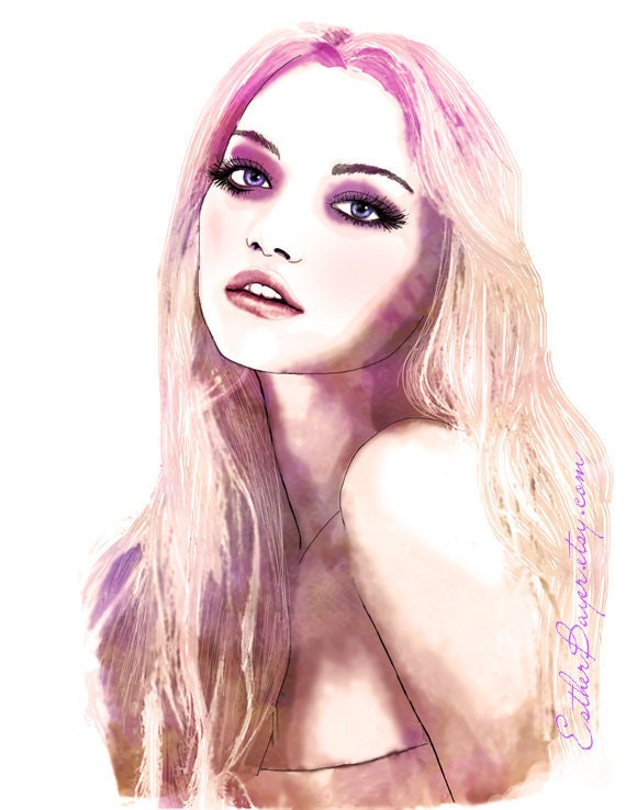 Late Afternoon - Watercolor Fashion Illustration Fine Art Print