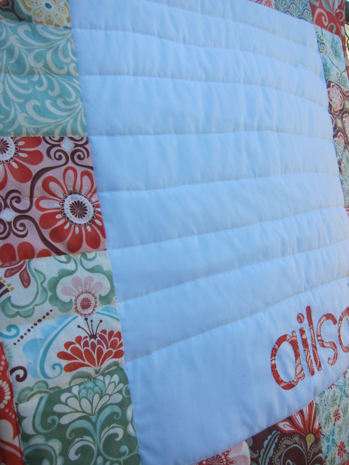 Custom Baby Quilt- Personalized with Baby's Name