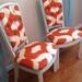 Contemporary Chic Ikat Vintage Side Chairs