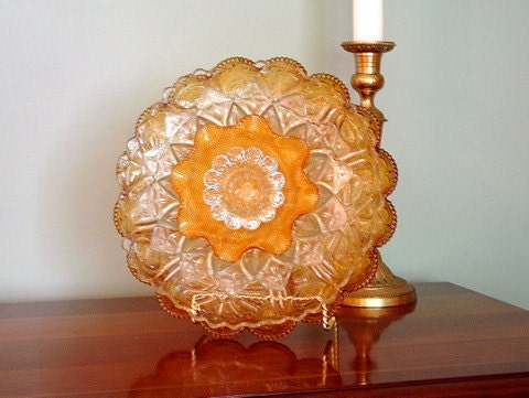 Glass centerpiece candle holder assembled sculpture flower.  Repurposed glass.  Garden art.  Wall art. Hostess gift.