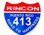 Wood House Sign- Home decor- Rincon Puerto Rico 413 -Surfers Sign