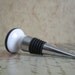 Wine Bottle Stopper - Brown & Cream Swirl Wine Stopper