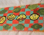 Acrylic Painting "When Life Gives You Lemons" on staple back ready to hang 8X16 canvas