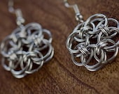 Aluminum Celtic Flower Earrings