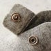 BABY FELT SHOES Boy and Girl - Newborn also available - Natural Grey 100% Wool Felt shoes