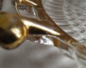 Vintage Etched Cordial Service Set