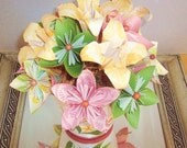 Paper flowers, Origami paper flowers, Gift,  Anniversary, Birthday floral arrangement