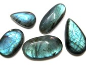 Fine Quality Blue Flashy Labradorite Gemstone Cabochon pieces lot , blue fire labradorite cabochons used in jewellery making