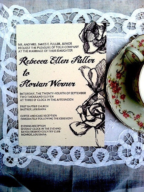 SAMPLE of Magnolia Invitation