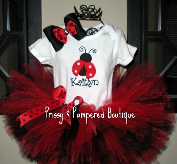 Red Ladybug Tutu Set