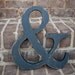 Ampersand wood letter wedding photo prop shabby