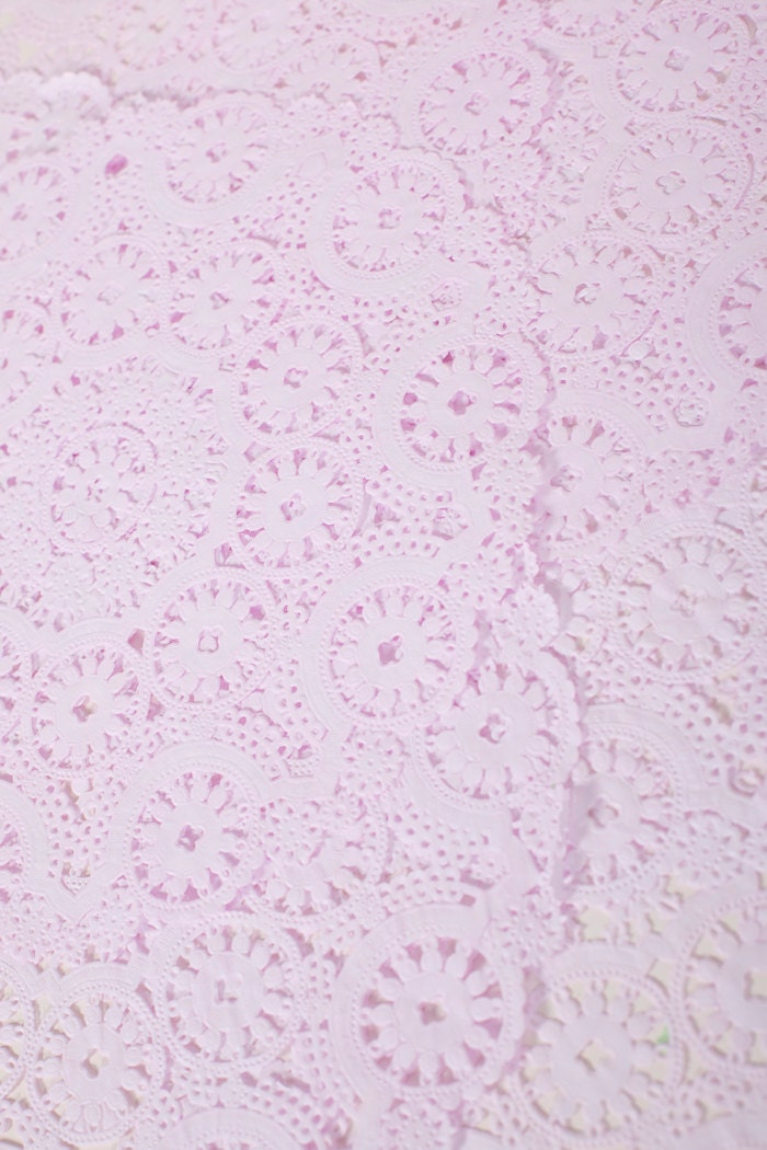 Light Pink Hand Dyed Paper Doilies
