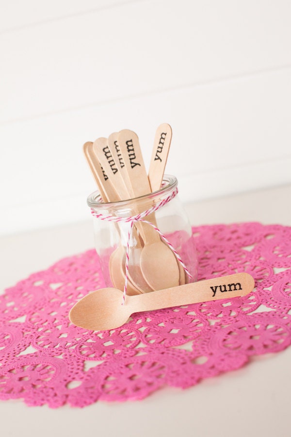 Hand-stamped Mini Spoons -24