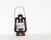 Vintage primitive copper aluminum lantern