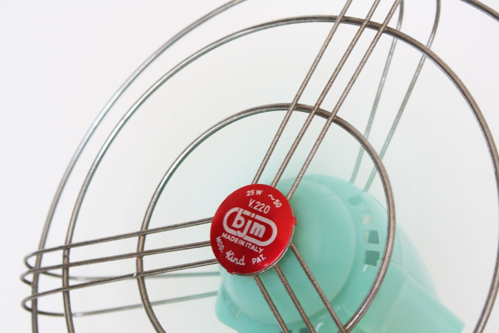 Vintage retro mint 50s fan by bjm