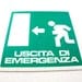 Vintage industrial Italian sign - Uscita d'emergenza