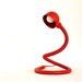 Vintage 80s adjustable red table lamp