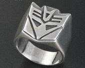 Sterling Silver Decepticons Ring