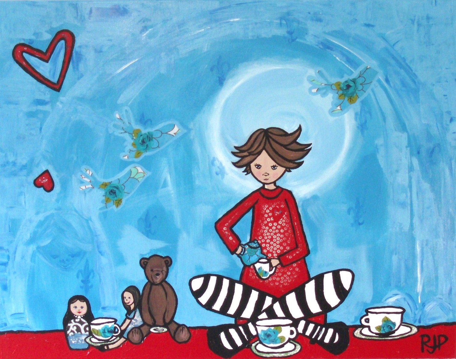 The Tea of Life by REBEKAH PRYOR  A3 limited edition print
