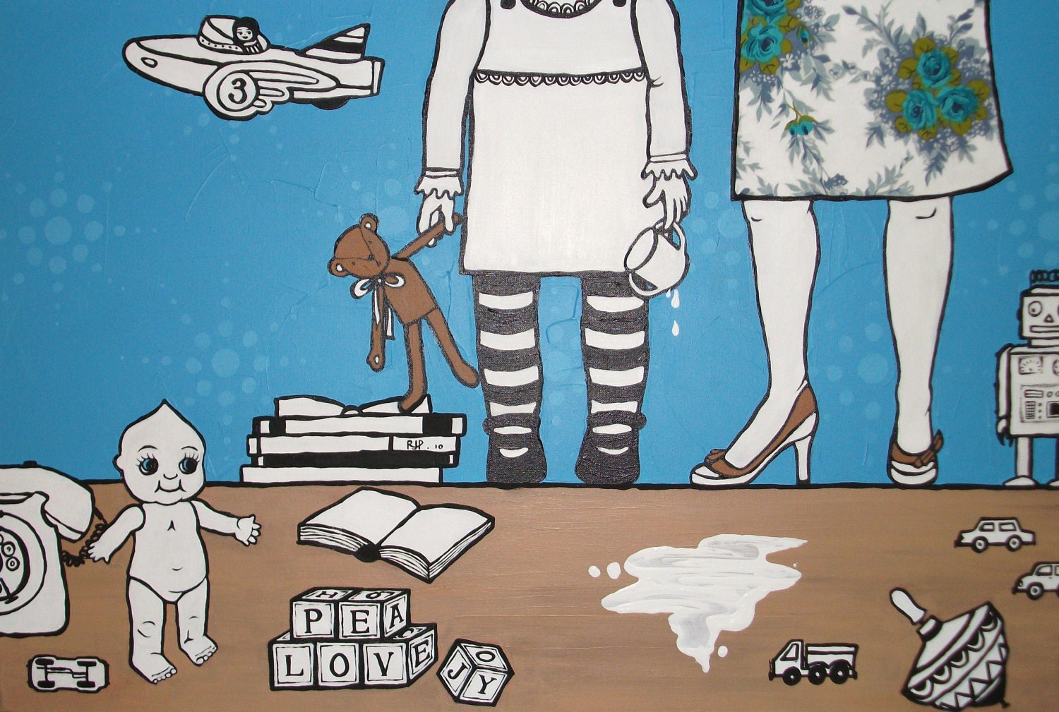 Spilt Milk by REBEKAH PRYOR A3 limited edition print