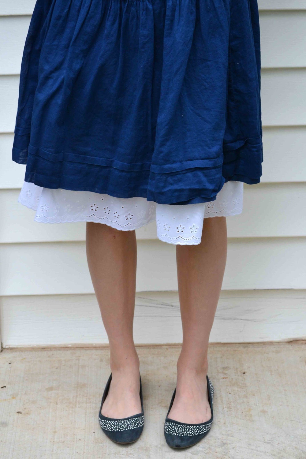 Modest Slip Extender- Little Eyelet Lace