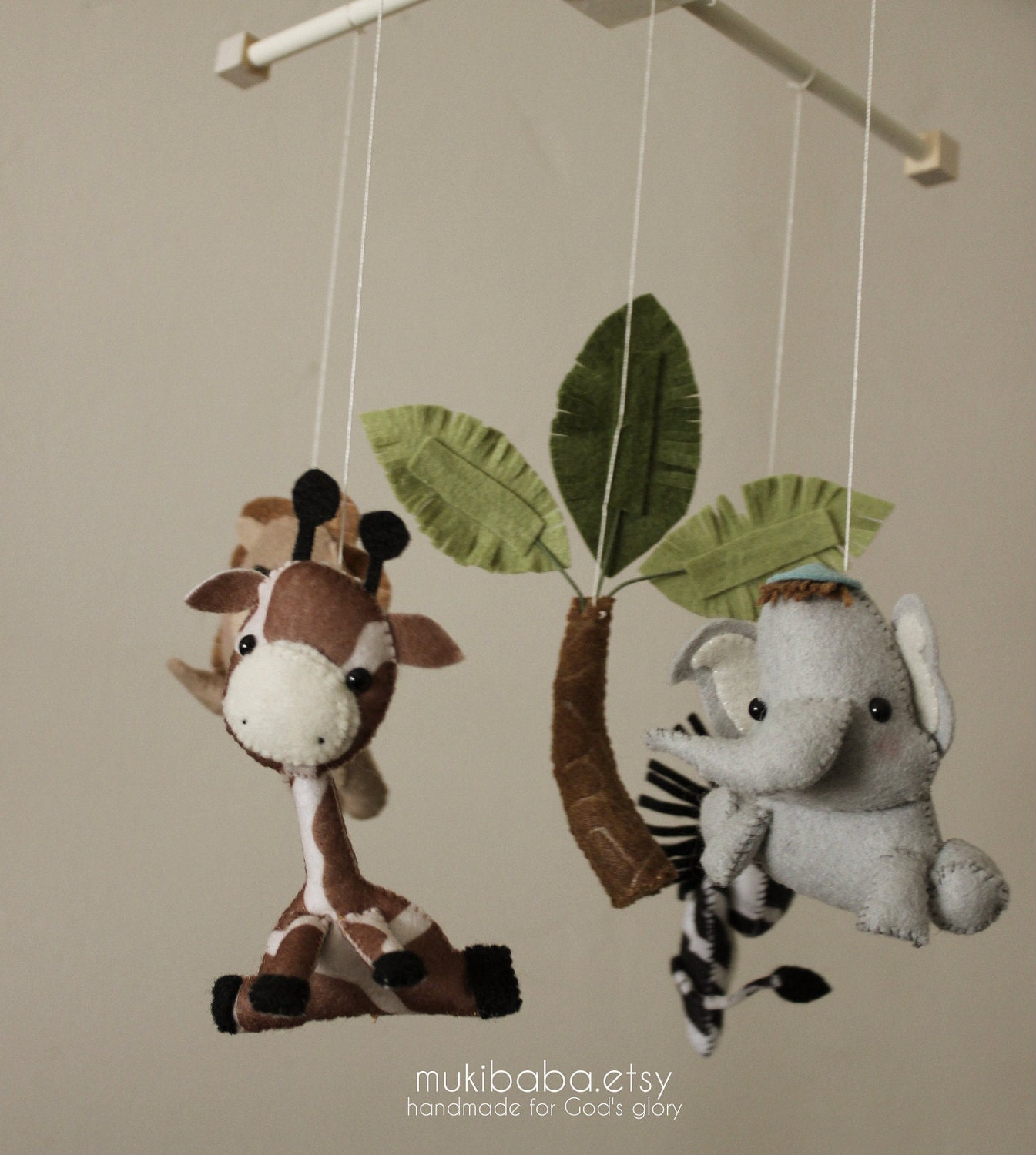 Baby Crib Mobile - Baby Mobile - Nursery Jungle Crib Mobile - Safari Crib Mobile - Jungle Tropical Mobile - Mobile