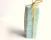 Beach House Mini Guest Soap Set of 6: Handmade, Goats Milk Soap, Sampler, blue, exfoliating soap, light blue, pale, pastel