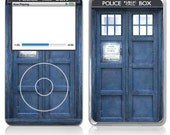Apple iPod Classic Skin Cover - Police Public Call Box GLOSSY MATTE LEATHER option