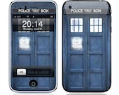 Apple iPhone 3G / 3GS Case Decal Skin Cover  - Police Public Call Box Glossy Matte Leather option