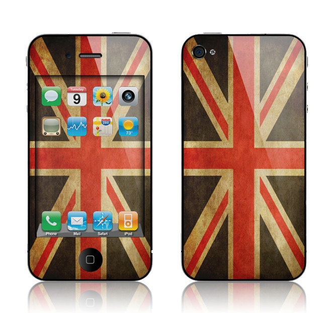 Apple iPhone 4 4S Decal Skin - Old British Flag